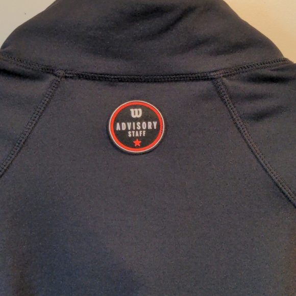 Wilson Quarter Zip Long Sleeve XL Black Gray WS - Picture 5 of 6